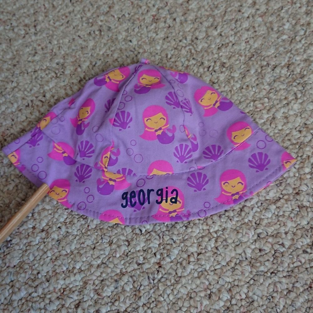 Sunpoint Toddler Girls Mermaid Seashell Sun Hat - Georgia